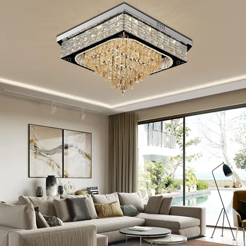 Factory Price Led Ceiling Light With Remote Shining Crystal Ceiling Lamp-YF6C0161