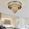 Best Price Modern Crystal Led Ceiling Light 3 colors With Remote For Living Room -YF6C0157