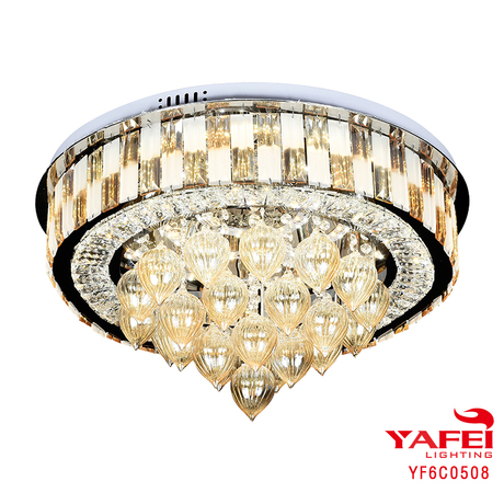 Medern Round Crystal Ceiling Light Fixture For Home Decor -YF6C0508