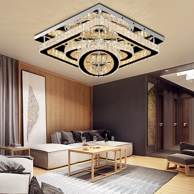 Custom New Design Crystal Lighting Fixture Ceiling Lamp 