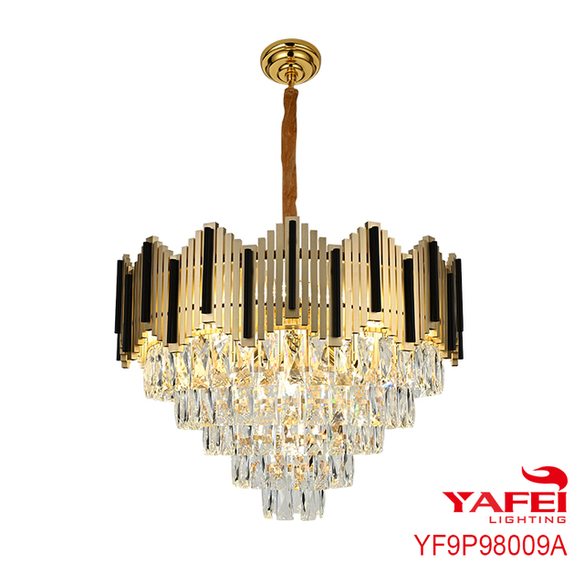 Home Fancy Light Modern Indoor Lighting Crystal Pendant Light Lustres-YF9P98009A
