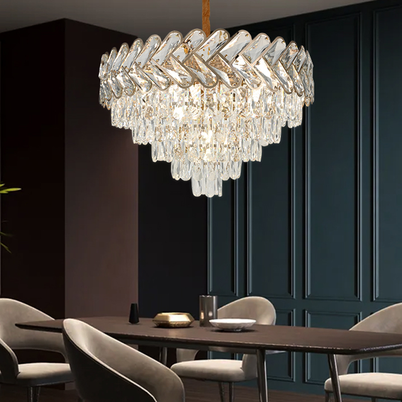 Home Decorative Iron Chandelier k9 Crystal LED Pendant Light-YF9P99005A