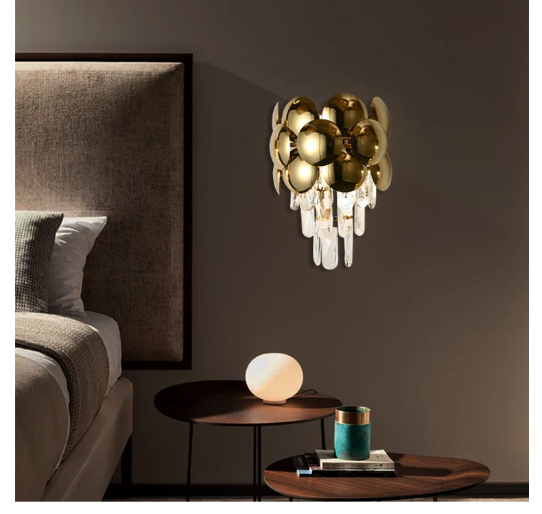Modern E14 Round Crystal Pendant Light For Hotel Project-YF9P99067