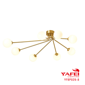Modern hot sale Fancy Decorative home design wholesale white ball glass table light-YF8P029