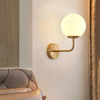 Nordic Modern Designer Fancy Decorative home bedroom Luxury LED white Glass Lights LED table light-YF8W010