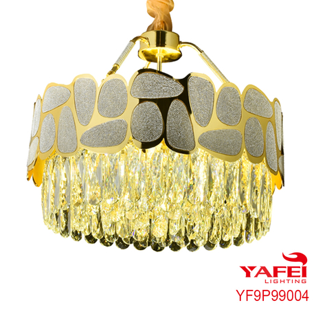 Large Crystal Chandelier Lighting Simple Luminaire- YF9P99004