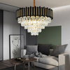 Modern E14 Round Crystal Pendant Light For Hotel Project-YF9P99051