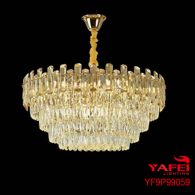 Antique E14 Crystal Golden Hanging Light -YF9P99059