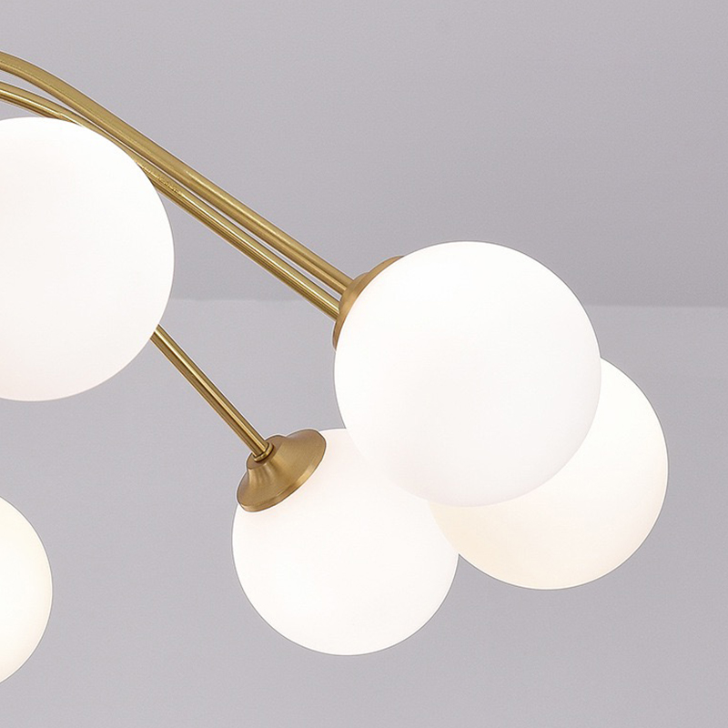 Modern hot sale Fancy Decorative home design wholesale white ball glass table light-YF8P028