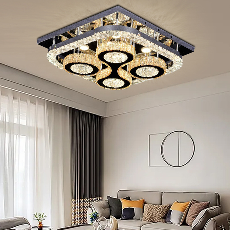 Modern swirl led ceiling light Luxury Egypt crystal ceiling lights with high quality for dinner room