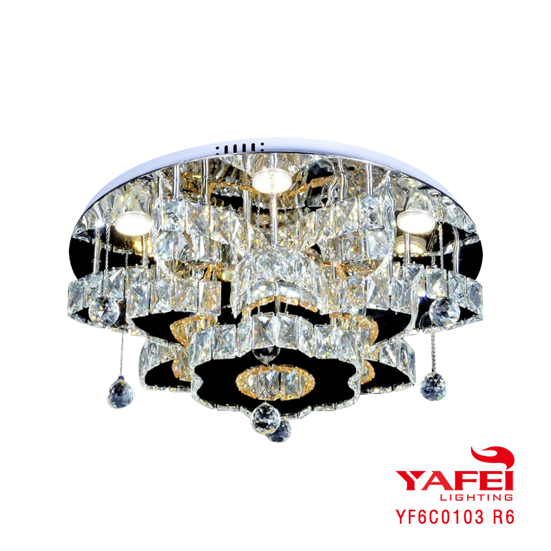 YaFei Modern K9 Glass Crystal Chandelier Lighting -YF6C0103 R6