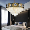 New Design Lamparas De Techo Golden Crystal Chandelier Hanging Lamp-YF9P99069