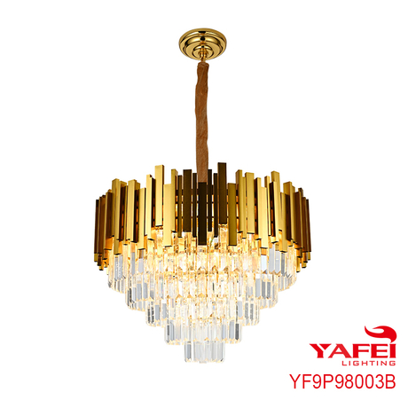 24 Inches Crystal Pendant Lights For Dining Room-YF9P98003B